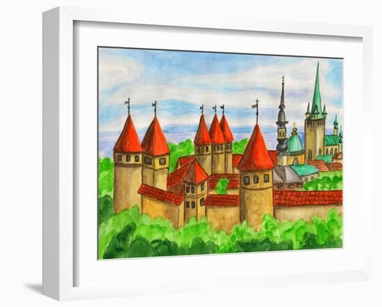 Tallinn, Painting-Iva Afonskaya-Framed Art Print