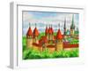 Tallinn, Painting-Iva Afonskaya-Framed Art Print