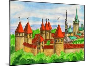 Tallinn, Painting-Iva Afonskaya-Mounted Art Print