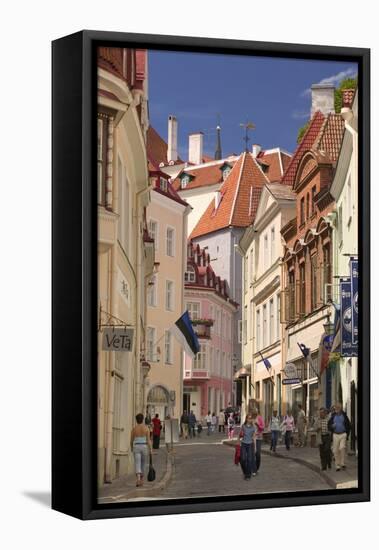 Tallinn's Lower Town-Jon Hicks-Framed Stretched Canvas