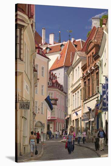 Tallinn's Lower Town-Jon Hicks-Stretched Canvas