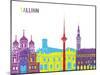 Tallinn Skyline Pop-paulrommer-Mounted Art Print