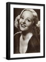 Tallulah Bankhead, American Actress, Talk-Show Host and Bonne Vivante, 1933-null-Framed Giclee Print
