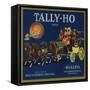 Tally Ho Brand - Rialto, California - Citrus Crate Label-Lantern Press-Framed Stretched Canvas