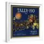 Tally Ho Brand - Rialto, California - Citrus Crate Label-Lantern Press-Framed Art Print