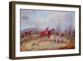 Tally Ho! Samuel Henry Alken (1810-1894), Aka Henry Alken, Jun-Carl Frederic Aagaard-Framed Giclee Print