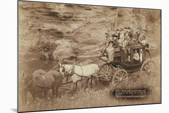 Tallyho Coaching. Sioux City Party Coaching at the Great Hot Springs of Dakota-John C.H. Grabill-Mounted Art Print