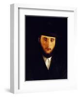 Talmudic Scholar-Isidor Kaufmann-Framed Art Print