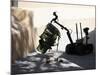 Talon Remote-controlled Robot Investigates An Improvised Explosive Device-Stocktrek Images-Mounted Photographic Print