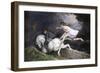 Tam O'shanter Chased by a Witch, from a Poem by Robert Burns-null-Framed Giclee Print