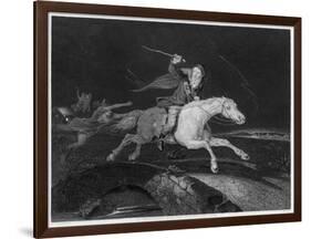 Tam O'Shanter, He Rides with the Devil Behind Him-J. Rogers-Framed Art Print