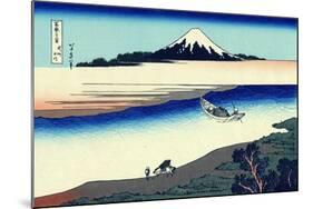 Tama River in Musashi Province' (From a Series 36 Views of Mount Fuj), 1830-1833-Katsushika Hokusai-Mounted Giclee Print