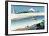 Tama River in Musashi Province-Katsushika Hokusai-Framed Art Print