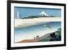 Tama River in Musashi Province-Katsushika Hokusai-Framed Premium Giclee Print