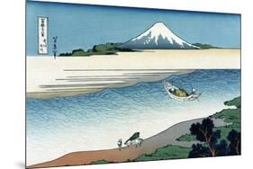 Tama River in Musashi Province-Katsushika Hokusai-Mounted Art Print