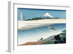 Tama River in Musashi Province-Katsushika Hokusai-Framed Art Print