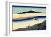 Tama River in the Musashi Province, c.1830-Katsushika Hokusai-Framed Giclee Print