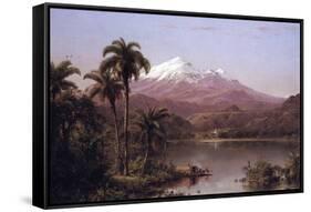 Tamaca Palms-Frederic Edwin Church-Framed Stretched Canvas