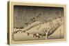Tamagawa No Shugetsu, 1838 Ando, Hiroshige 1797-1858-Utagawa Hiroshige-Stretched Canvas