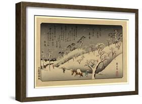 Tamagawa No Shugetsu, 1838 Ando, Hiroshige 1797-1858-Utagawa Hiroshige-Framed Giclee Print