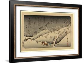 Tamagawa No Shugetsu, 1838 Ando, Hiroshige 1797-1858-Utagawa Hiroshige-Framed Giclee Print