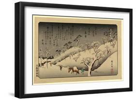 Tamagawa No Shugetsu, 1838 Ando, Hiroshige 1797-1858-Utagawa Hiroshige-Framed Giclee Print