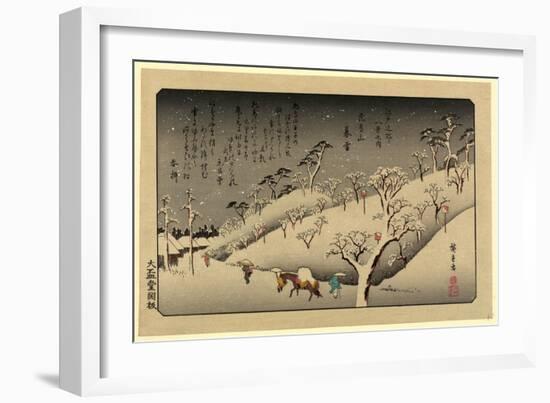 Tamagawa No Shugetsu, 1838 Ando, Hiroshige 1797-1858-Utagawa Hiroshige-Framed Giclee Print