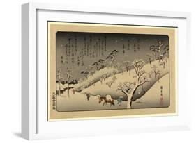 Tamagawa No Shugetsu, 1838 Ando, Hiroshige 1797-1858-Utagawa Hiroshige-Framed Giclee Print