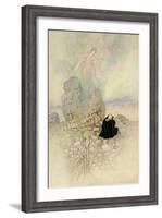 Tamamo, the Fox Maiden, 1910-Warwick Goble-Framed Giclee Print