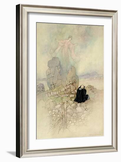 Tamamo, the Fox Maiden, 1910-Warwick Goble-Framed Giclee Print