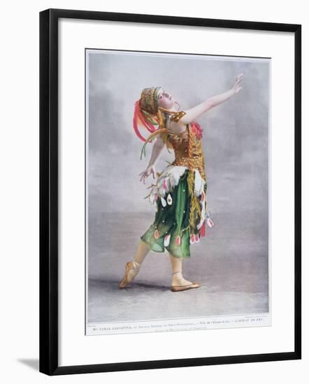 Tamar Karsavina as L'Oiseau De Feu in the Russian Ballet, 1911-null-Framed Giclee Print