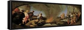Tamar Led to the Stake, 1566-67-Jacopo Bassano-Framed Stretched Canvas