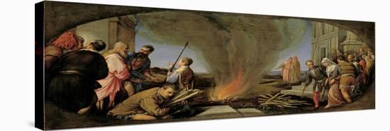 Tamar Led to the Stake, 1566-67-Jacopo Bassano-Stretched Canvas