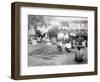 Tamasese Distributing Arms, Apia, Samoa, 1899-null-Framed Giclee Print