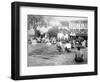 Tamasese Distributing Arms, Apia, Samoa, 1899-null-Framed Giclee Print