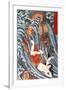 Tamatori Being Pursued by a Dragon-Kuniyoshi Utagawa-Framed Giclee Print