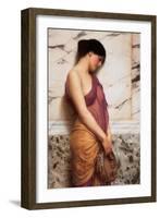 Tambourine Girl-John William Godward-Framed Art Print