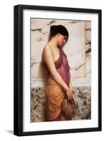 Tambourine Girl-John William Godward-Framed Art Print