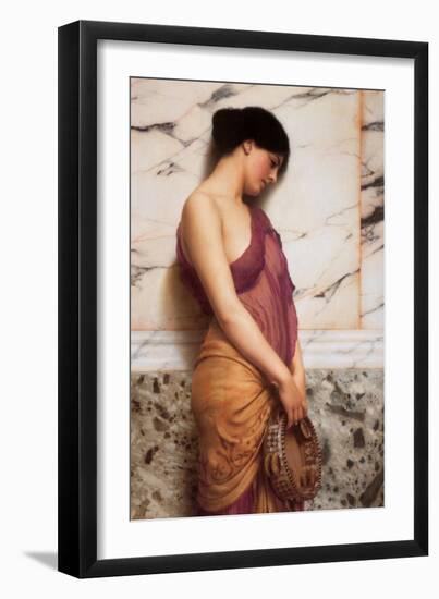 Tambourine Girl-John William Godward-Framed Art Print