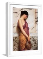 Tambourine Girl-John William Godward-Framed Art Print