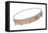 Tambourine, Percussion, Musical Instrument-Encyclopaedia Britannica-Framed Stretched Canvas