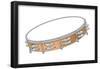 Tambourine, Percussion, Musical Instrument-Encyclopaedia Britannica-Framed Poster