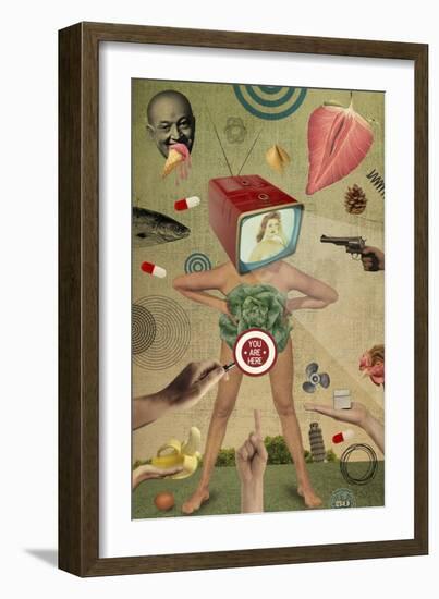 Tamed-Elo Marc-Framed Giclee Print