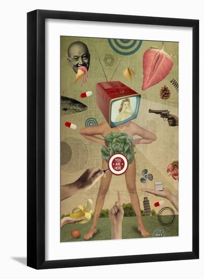 Tamed-Elo Marc-Framed Giclee Print