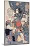 Tameijiro Genshogo Slaying Orin, from the Series '108 Chinese Heroes of the 'Suikoden' ('Tsuzoku…-Kuniyoshi Utagawa-Mounted Giclee Print