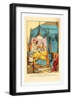 Tameing [I.E. Taming] a Shrew. or Petruchio's Patent Family Bedstead-null-Framed Giclee Print