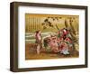 Tametomo and the Inhabitants of Onigashima Island, Detail-Katsushika Hokusai-Framed Art Print