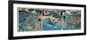 Tametomo's Shipwreck, Pub. C.1836, (Colour Woodblock Print)-Kuniyoshi Utagawa-Framed Giclee Print