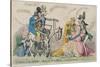 Taming of the Shrew: Katherine and Petruchio, or the Modern Quixote, Published by S.W. Fores in…-James Gillray-Stretched Canvas