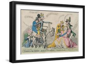 Taming of the Shrew: Katherine and Petruchio, or the Modern Quixote, Published by S.W. Fores in…-James Gillray-Framed Giclee Print